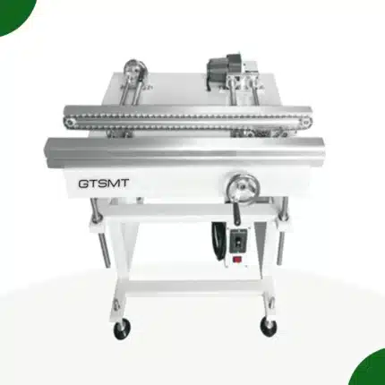 Solder infeed and outfeed conveyor